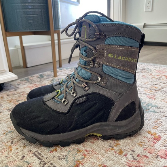 LaCrosse OnAlaska Lace 7” Boots in Grey / Blue (-80 degrees) - Picture 2 of 8